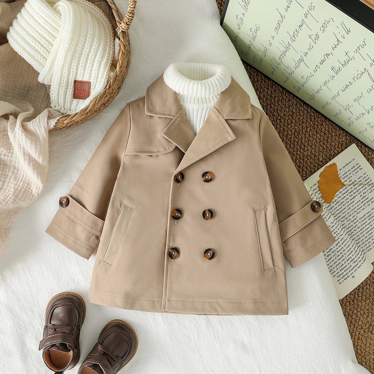 Newborn Boys Trench Coat Jacket 6-24M