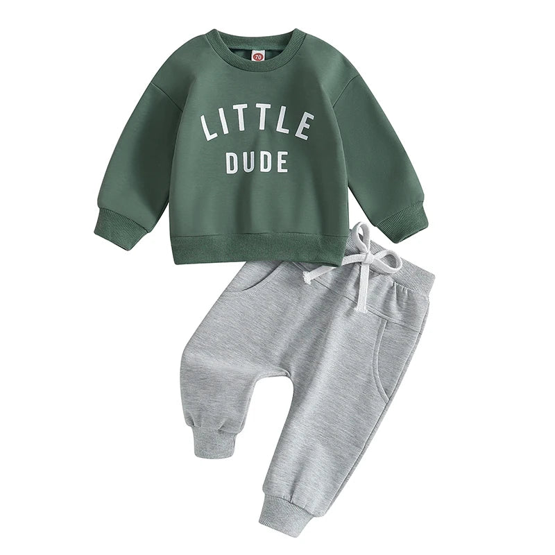 Newborn Boys Sweatshirts Pants 6-36M