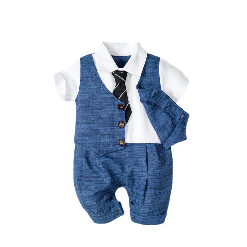 Newborn Boys Romper with Hat 3-24M